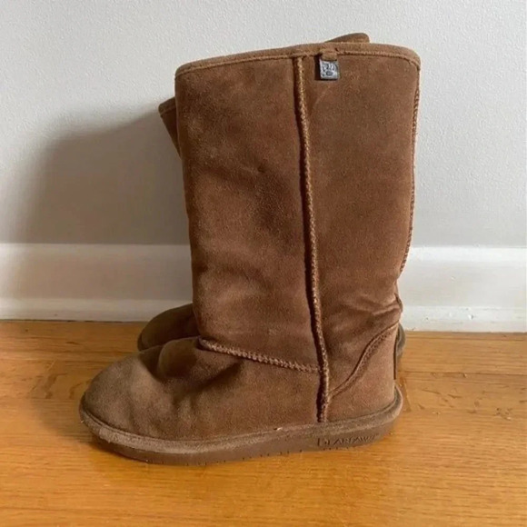 Bearpaw Tall Brown Boots - Picture 1 of 15